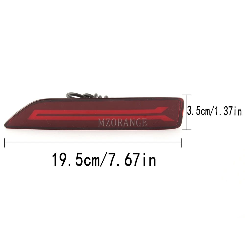 1 paio di luci paraurti posteriori a Led per Honda CRV CR-V 2007 2008 2009 lampada riflettore rosso 2 funzioni accessori auto fendinebbia