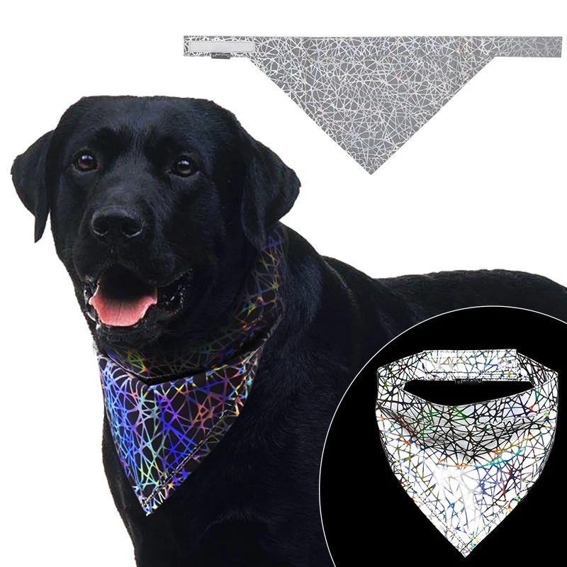 Pet Reflektierende Bandana Hohe Sichtbarkeit Hund Schal Bunte Sicherheit Halstuch für hunde katzen Coleira Cachorro Mascotas Perro Cani