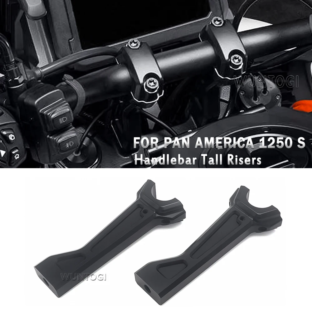 

For Pan America 1250 S PA1250S PAN AMERICA1250S 2021 2022 New Motorcycle Accessories Handlebar Tall Risers Height Rise Adapter