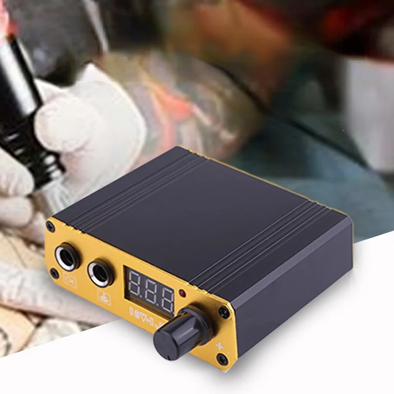 Tattoo Equipment Mini Tattoo Power Supply LED LCD Display Tattoo Power Supply Studio Tool High Quality Art Supplies New