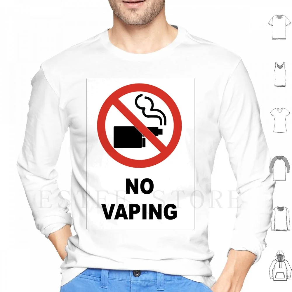 No Vaping Hoodies Long Sleeve Vape Vaping Smoking No Smoking No Vaping Sign No Smoking Sign Vape Nation Juul