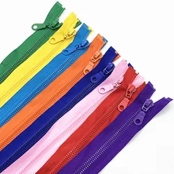 2pcs/5pcs 5# 25-70 Cm Resin Detachable Zipper Opening That Opens The Self Locking Plastic Self Locking Zipper(20 Colors)