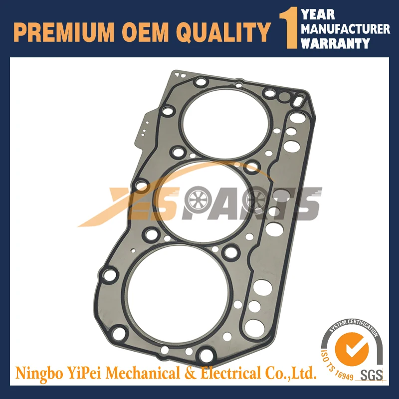 New Cylinder Head Gasket For Yanmar 3TNC80 3TNC80L