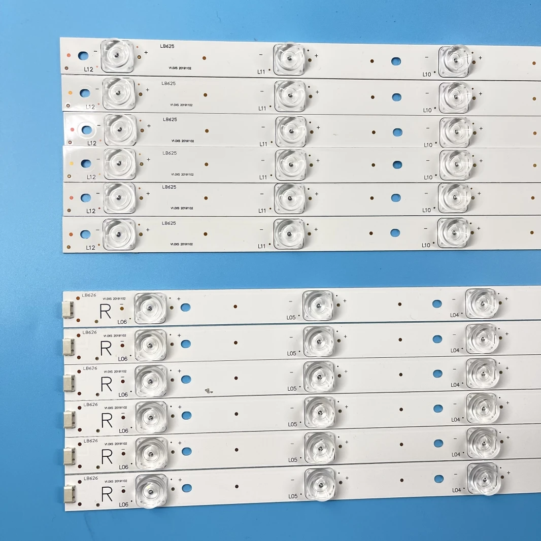 LED Backlight strip(12) for Sharp LSC550FN13 HWV55162Y LC-55CUF8472ES 55CUG8462K 55CUG8461KS CRH-P5530300612R675 P5530300612L675