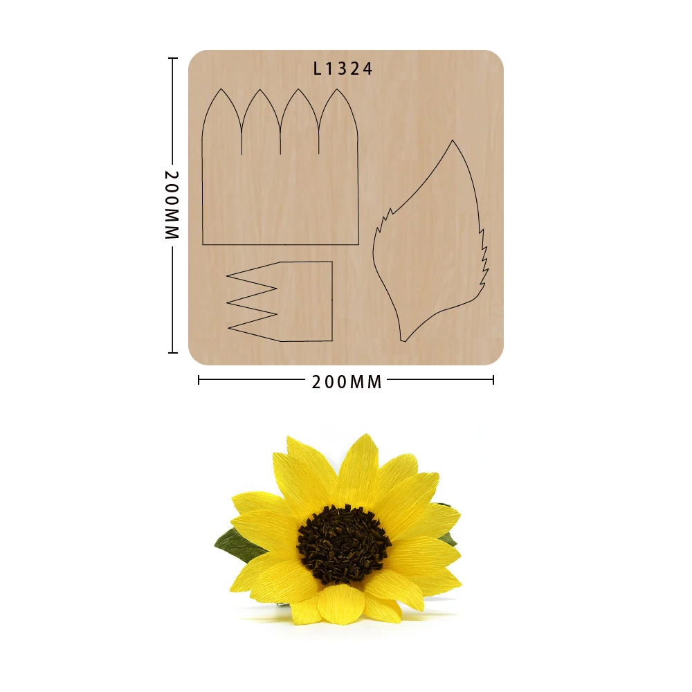 Flower Leather Cutting Dies, DIY Craft Wooden Moulds, Metal Knife Moulds, Making Decoration Supplies,