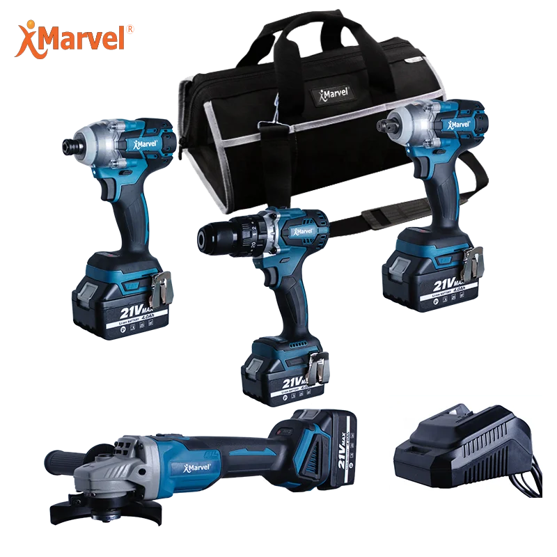 

MARVEL N in one 21V High quality Cordless power drill Tools Lithium-lon Combo kit set cordless 18V