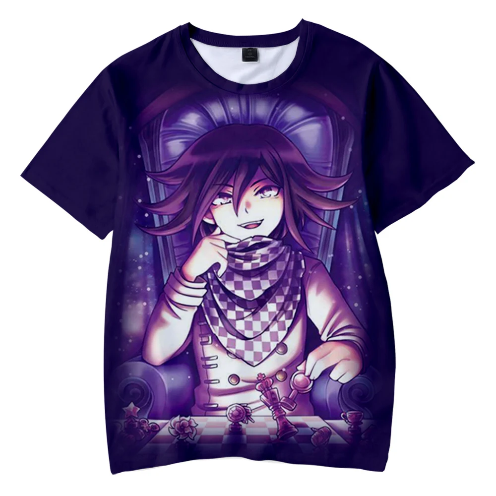 

2021 New Danganronpa V3: Minna No Koroshiai Shingakki Kokichi Ouma 3D Print ChildrenT-shirt Boy/Girl Kids Short Sleeve T Shirt