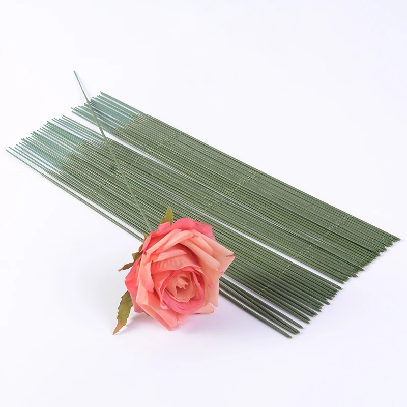 Künstliche Blumen Stab Stiel Zweige Eisendraht für zu Hause Hochzeit Dekoration Vase Blume Stick Pflanze Handwerk Bouquet Dekor Zubehör – Detail 13