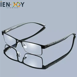 IENJOY Titanium Alloy Men Business Reading Glasses for Reader Mens Presbyopic optical Glasses Metal Glasses Frame +1.0 To +4.0