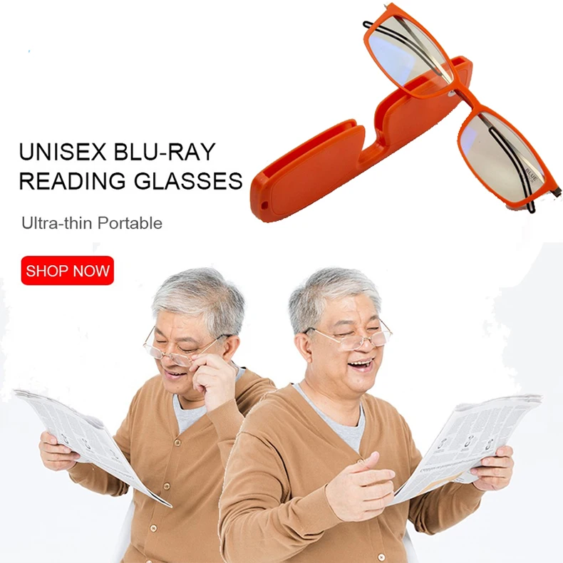 Sighttoo Ultradünne Lesebrille, tragbare Brille, TR90 für Männer mit Schlüsselanhänger-Etui, Metallrahmen, Presbyopie-Brille für Frauen – Detail 1