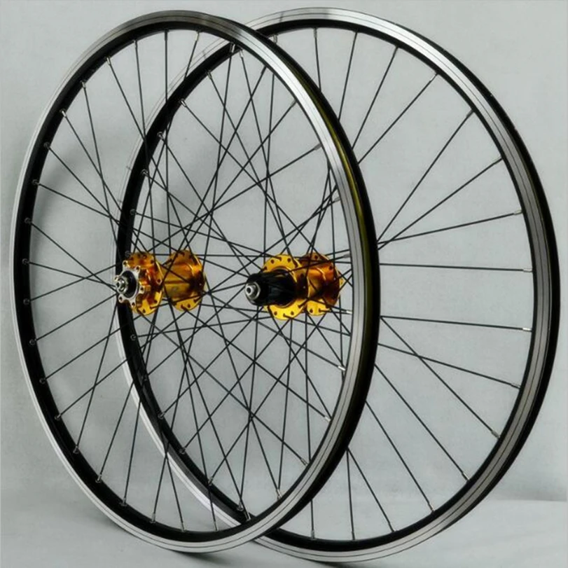 PASAK 26 27.5 29 Inch Mountain Bicycle Wheels Front 2 Rear 4 Bearing 32 Hole Wheel Disc V Brake Wheelset Rim