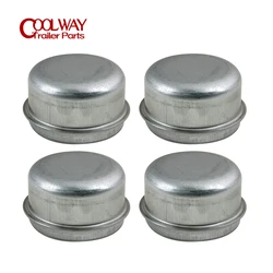 4Pcs 50Mm โลหะฝุ่นหมวกล้อ Hub Trailer จาระบีฝาครอบ Caravan เรือ RV อะไหล่อุปกรณ์เสริม