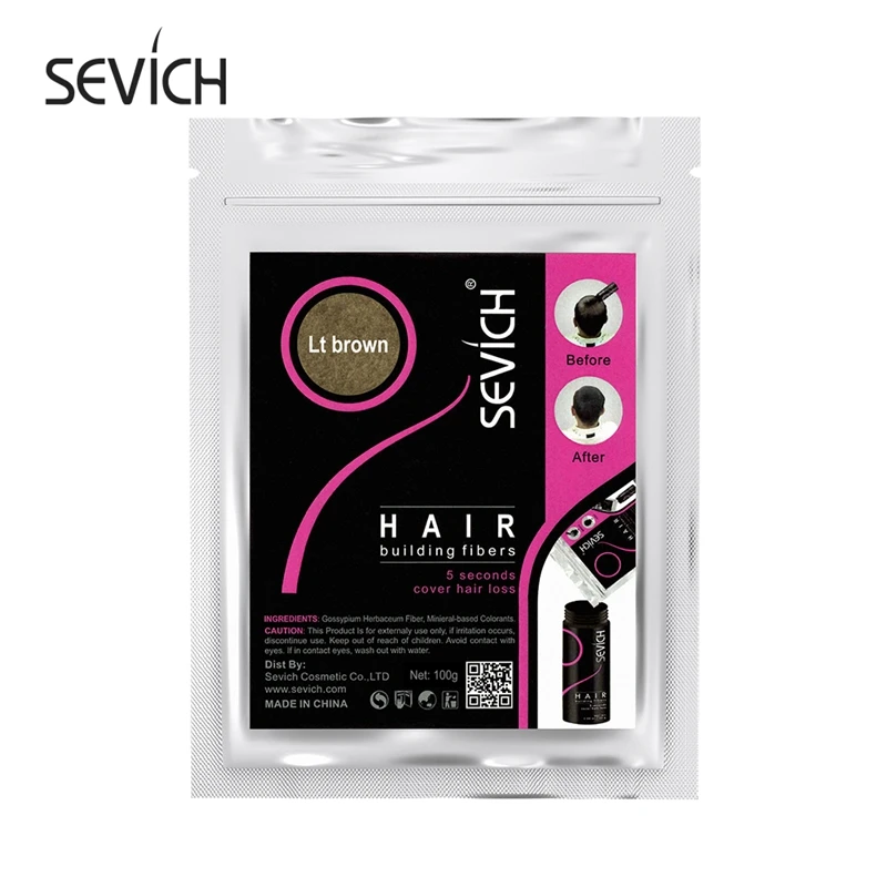 100g Haaruitval Building Haarvezels Blender Verbergen Styling Vezel Haarpoeders Dunner Keratine Wimperverlenging Zwart