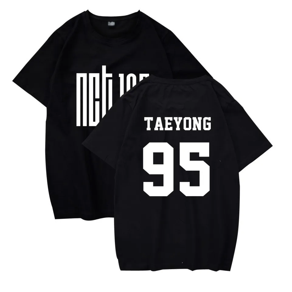 KPOP NCT127 T Shirt Women Men Korean Style NCT 127 DREAM Member Name Print Cotton Short Sleeve Tee Shirt Femme Camiseta Mujer