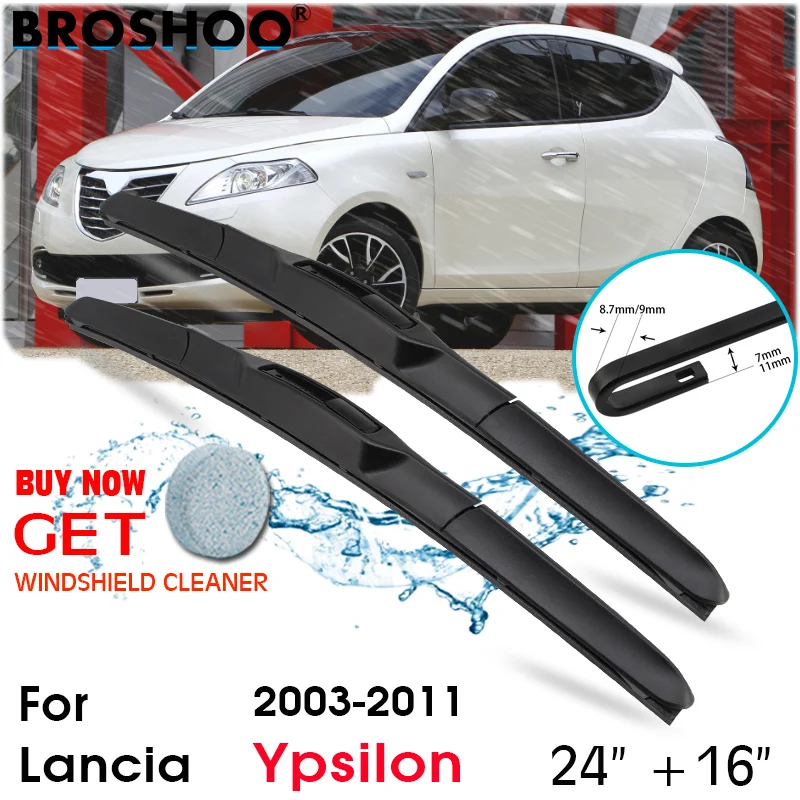 Car Wiper Blade Front Window Windscreen Windshield Wipers Blades J hook Auto Accessories For Lancia Ypsilon 24