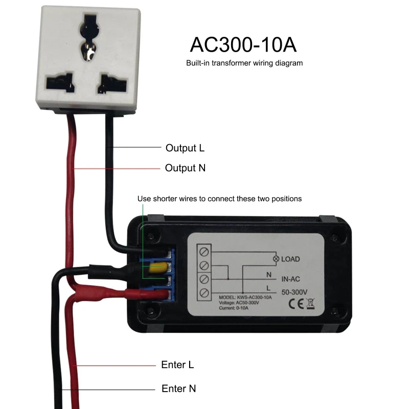 AC 50-300V 0-100A Power Energy Meter Voltmeter Ammeter kWh Digital AC Electric Monitor Panel Meter with Reset Function