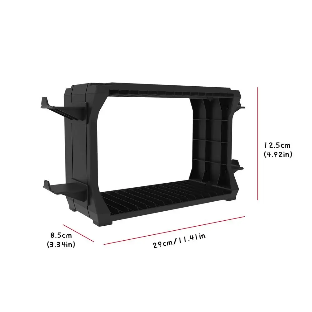 15層ユニバーサルゲームディスク収納ラック収納タワーゲームディスクラックコントローラためPS5 PS4コンソール/xbox one