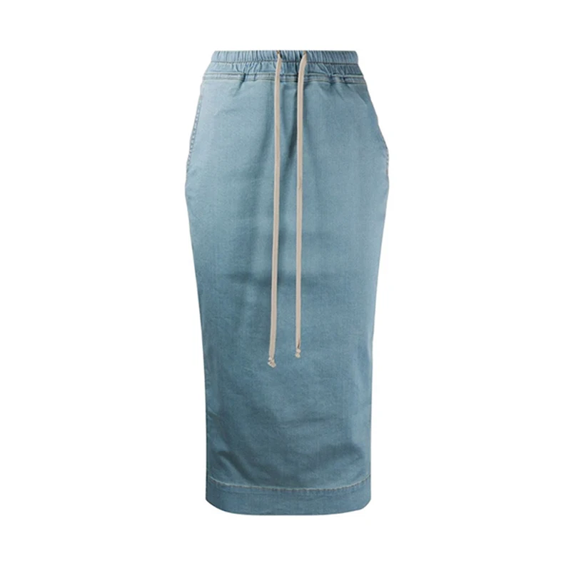 

Owen Seak Women Casual Denim Skirt Summer Cotton Gothic Women Over Length Long Trumpet Mermaid High Street Hip Hop Skirt