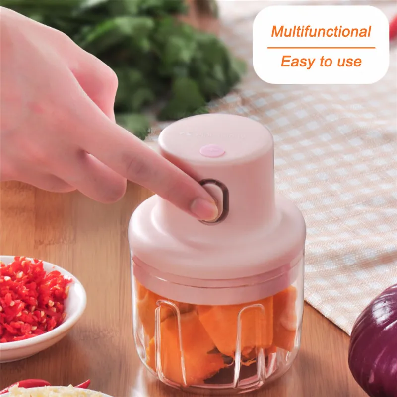 Electric Meat Grinder Mini Chopper Kitchen Vegetable Cutter Food Crusher Mincer Shredder Machine