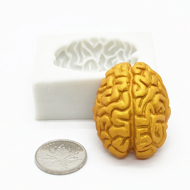 Halloween Heart Brain Silicone Mold Resin Kitchen Baking Tool DIY Pastry Cake Fondant Moulds Dessert Chocolate Lace Decoration