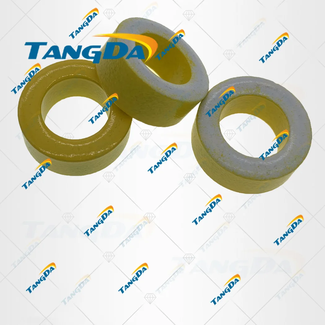 T90 Iron powder cores T90-26 OD*ID*HT 23*13.5*10mm 70nH/N2 75ue Iron dust core Ferrite Toroid Core toroidal yellow white A.