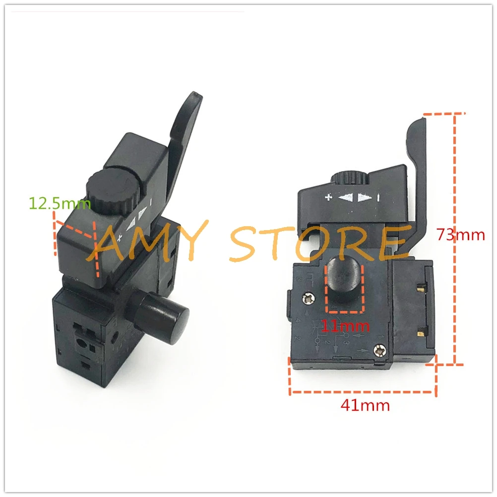 AC 250 V/4A 6A Lock ON Velocità Regolabile di Controllo CW/CCW Interruttore Per Trapano A Mano Elettrico di Alimentazione strumento di Trigger Interruttori