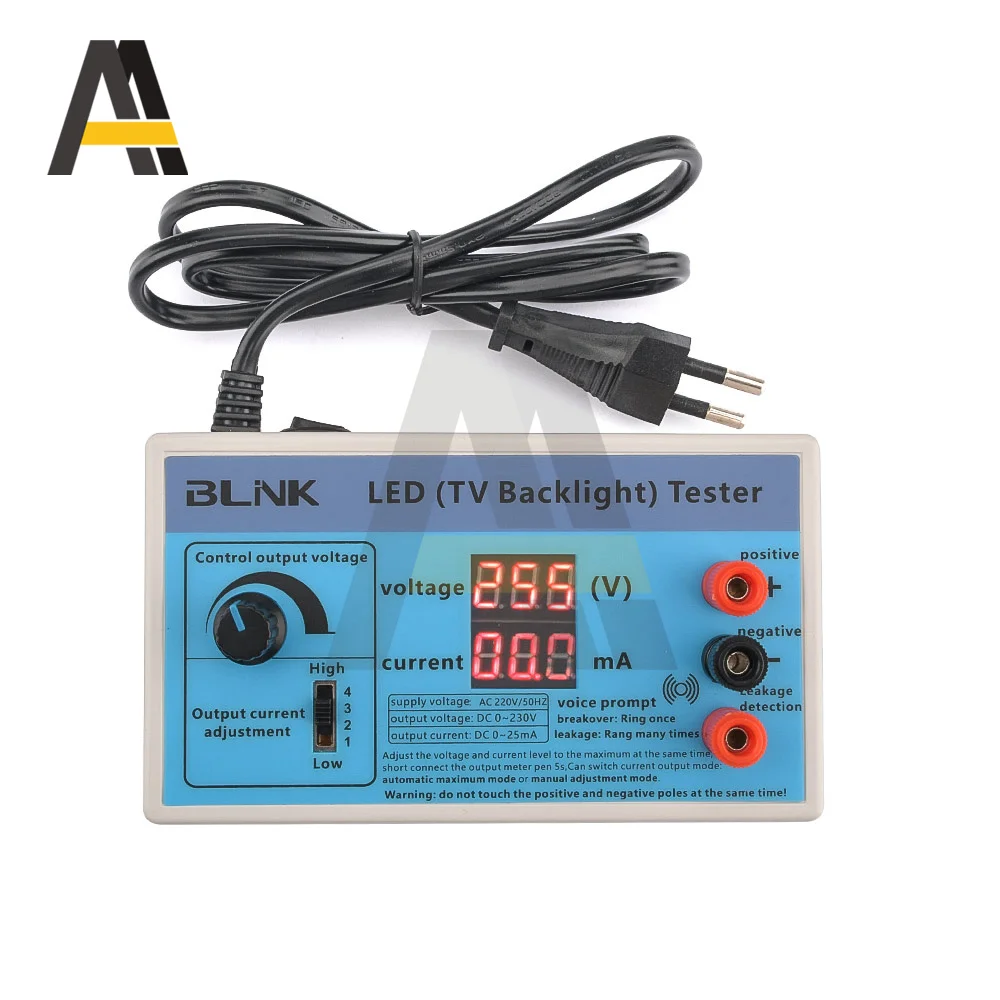 0-230V Output LED TV Backlight Tester Multipurpose LED Strips Beads Test Tool with Current Voltage Display for LED Application