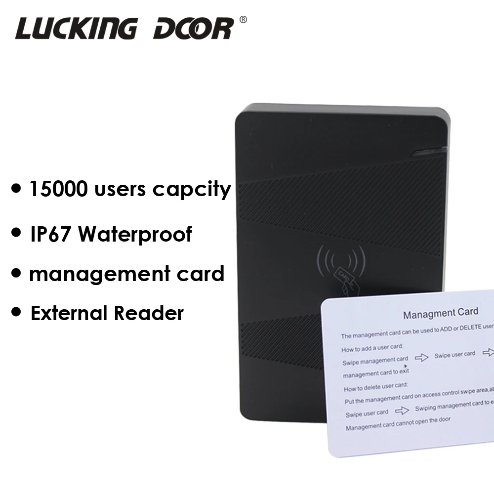 

13.56Mhz MF IC Access Control Mafire Card Access Control Outdoor Access Control System No keypad 15000 Users IP67 Waterproof