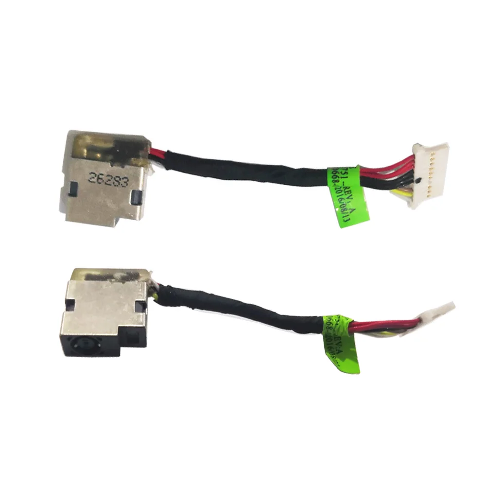 

5pcs Notebook Repair DC Plug Charging Port Connec with cable for H 799751-F50 799751-S50 799751-Y50 Laptop DC Power Jack Socket