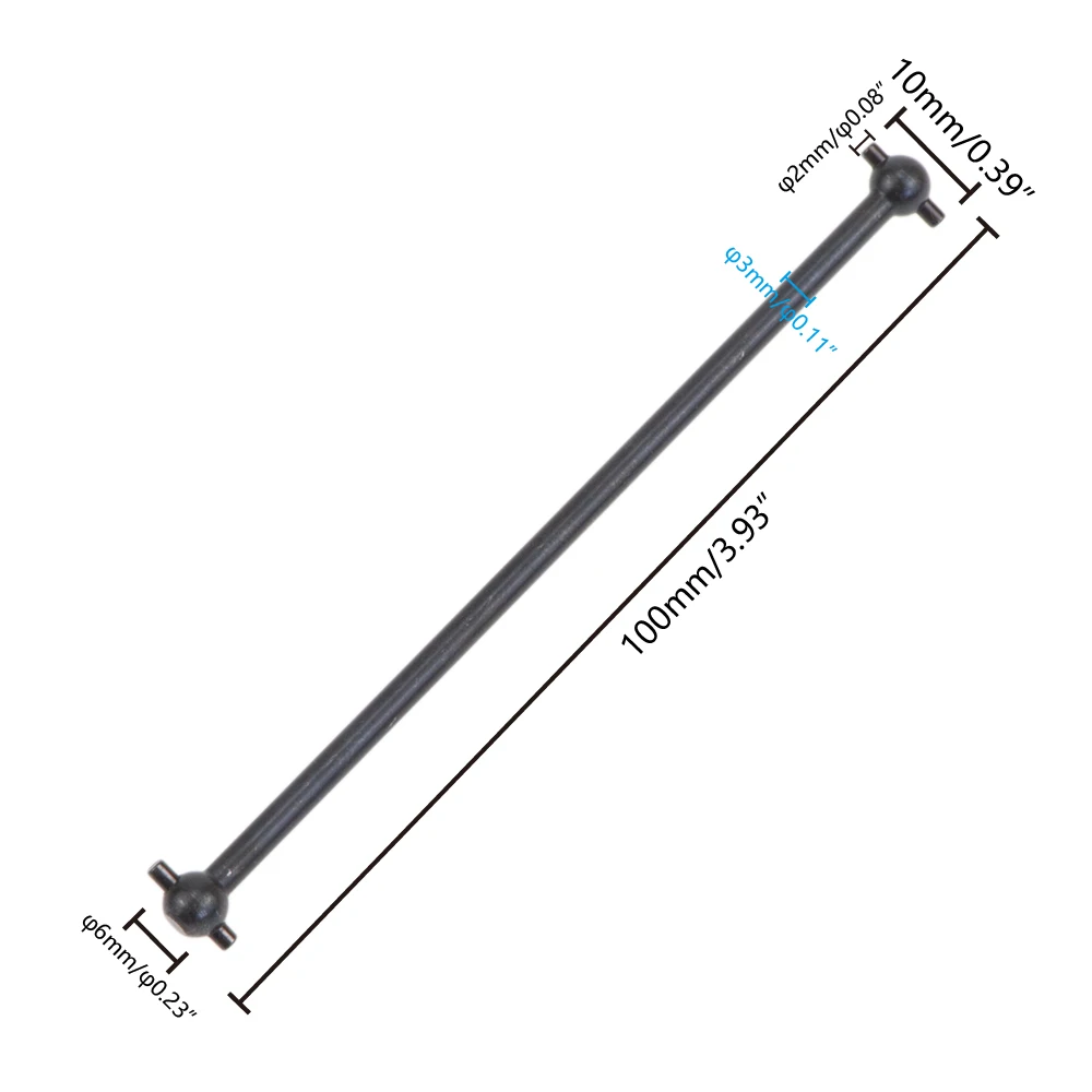 Universal Driven Shaft 100mm 101mm 538104 Front/Rear Dogbone For 1/10 FS Racing RC Car Monster Buggy HSP 53633 51805 51806