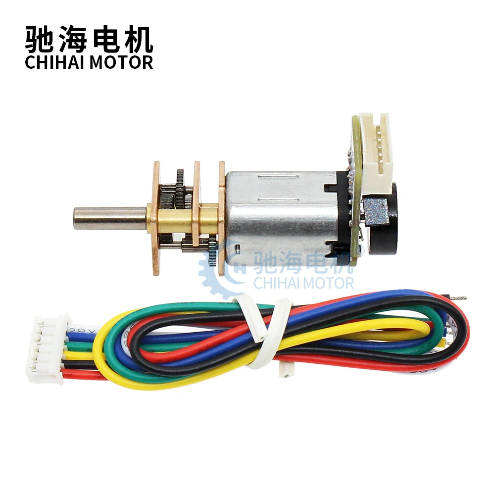 ChiHai Motor CHR-GM12-N20ABHL DC 12V 6V carbon brush 12mm microdc gear motor with encoder for door lock