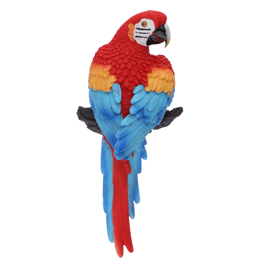 Decortaive Garden Ornaments Resin Parrot Figurine for Outdoor/Indoor Decor