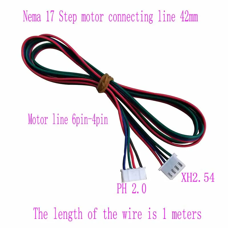 طابعة ثلاثية الأبعاد موتور كابل 6pin-4pin أنثى إلى أنثى محرك متدرج كابلات الموصلات موصل طرفي