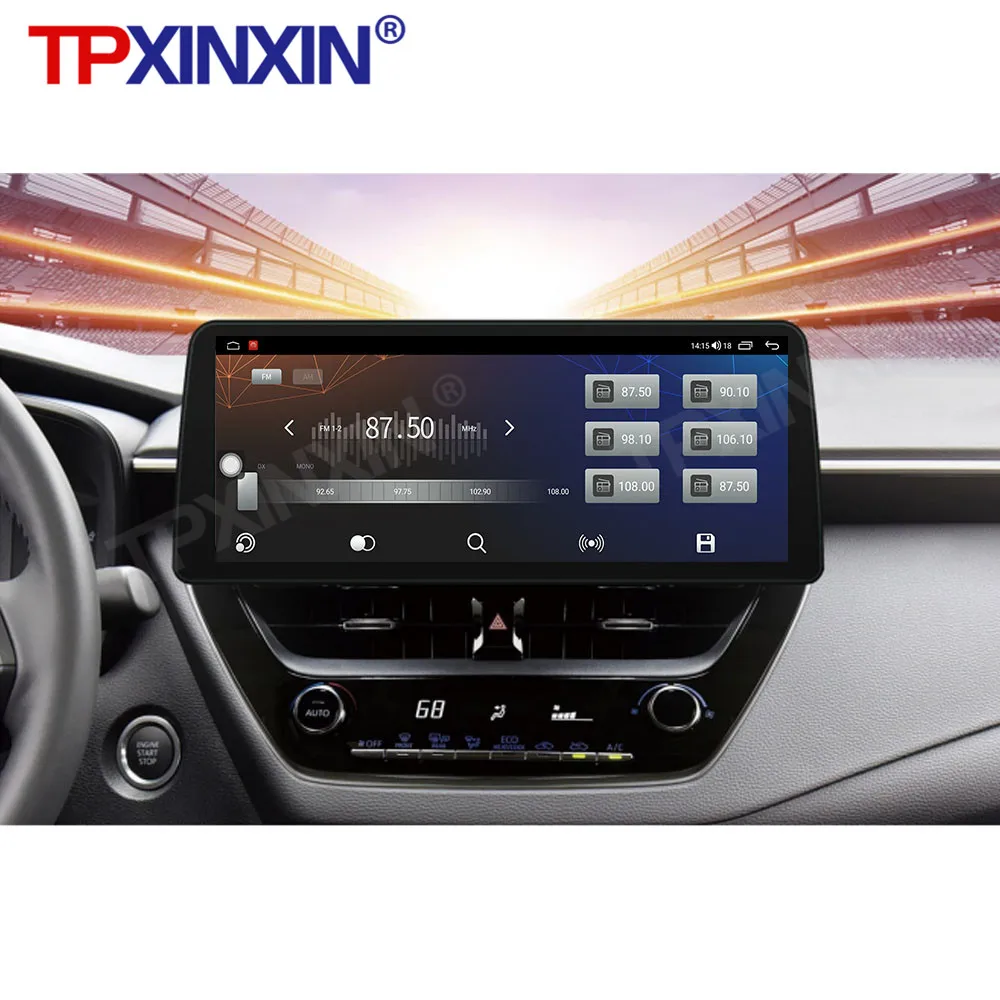 12.3inch Android 10 Radio For Toyota Corolla 2019+ Car Multimedia Player GPS Navigation Stereo Tape Recorder DSP 6+128GB