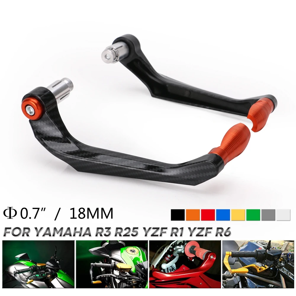 Motorcycle Levers Guard Brake Clutch Handlebar Protector For Yamaha R3 R25 Yzf R1 Yzf R6 Handle Bar Motor ABS + Aluminum Parts