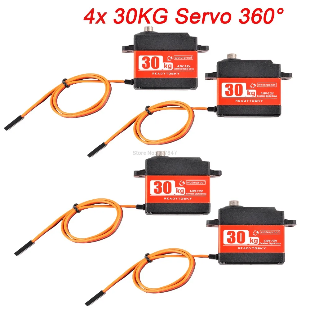 Waterdicht 180/270/360 Graden 20Kg 25Kg 30Kg 35Kg 60Kg Grote Koppel Digitale Coreless Servo aluminium Metalen Tandwielen 25T Arm Rc Auto - afbeelding 1