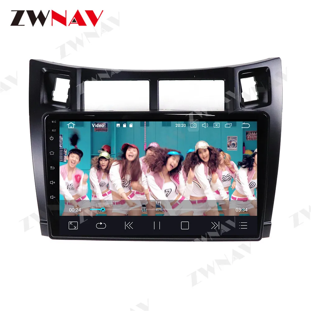 ZWNAV 9 Inch Android Car Radio For Toyota Yaris 2005 2006 2007 2008 2009 2010 2011 2012 Car GPS Navigation Carplay Head Unit