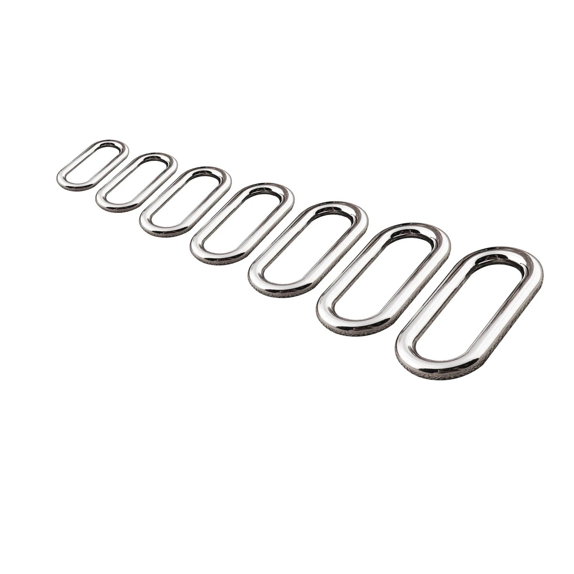 10 PCS Silver/Gold/Gunmetal Rectangle Rings,Square Rectangular Wire Loops Bag Rings,Webbing Purse Handbag Making Hardware