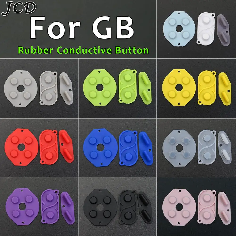 JCD Replacement D-Pad Button Conductive Rubber Pads for Gameboy Classic for GBO GB Fat DMG Direction A B Start Select Button