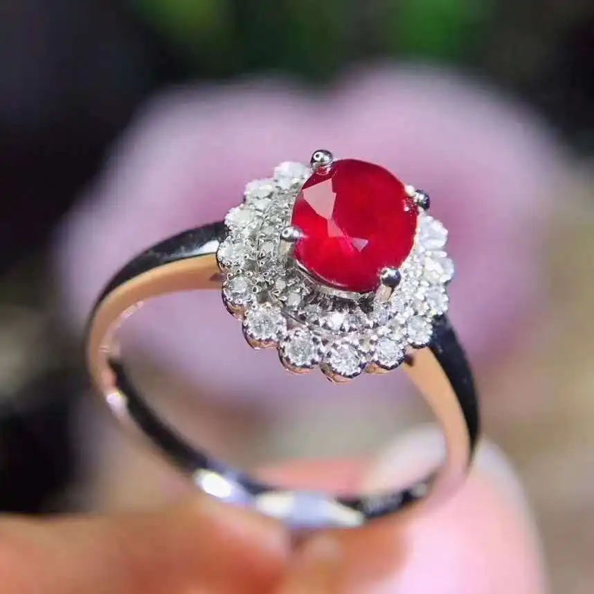

Engagement Best Gift Ruby Natural And Real Ruby Ring Woman Ring 925 Sliver Ring