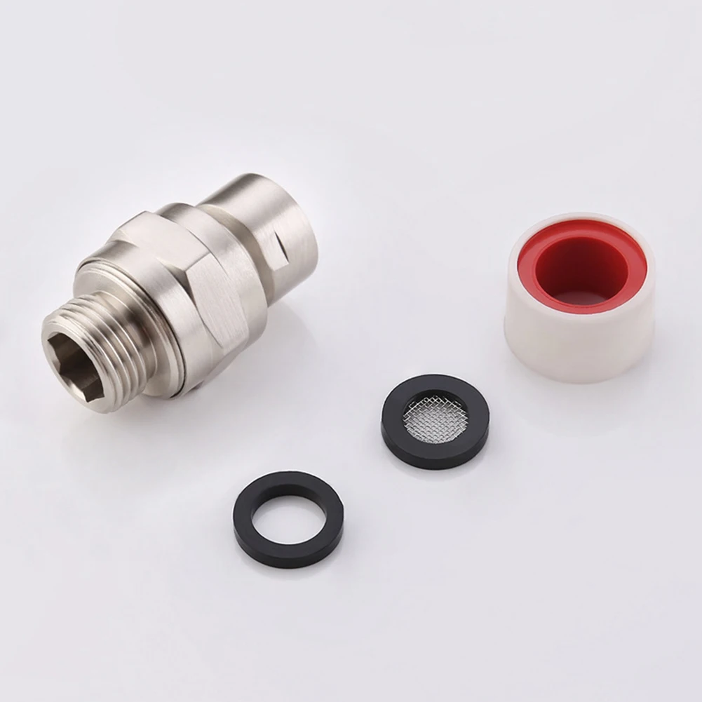 Ball Joint Hardware Adjustable Angle Easy Install Swivel Adapter Shower Head Connector Rustproof Universal Large Water Flow