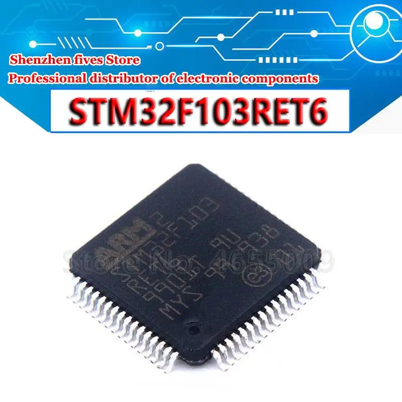 1pcs/lot STM32F103RET6 QFP64 STM32F103 QFP ARM new and original IC