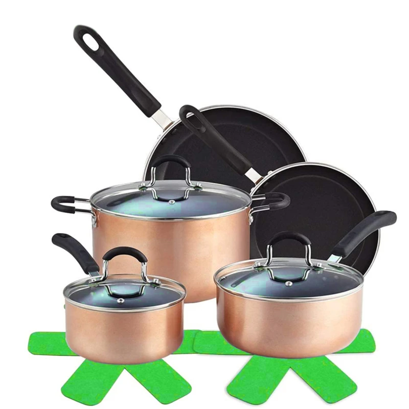 3pcs Pot Pan Protectors Non-woven Fabrics Prevent Pads Pot Protect Scratching Divider Cookware Surfaces Separate