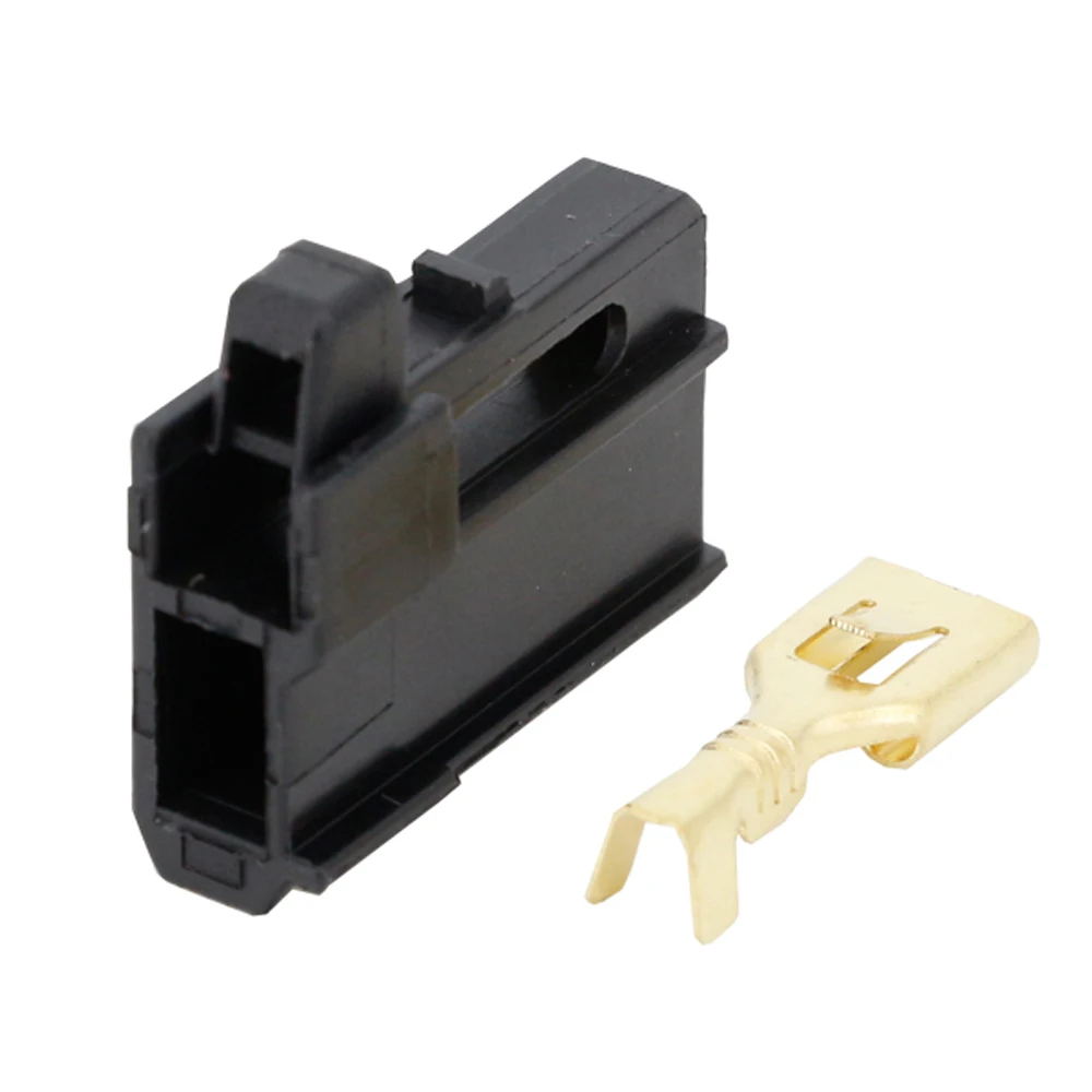 5 Sets 178471-2 1 Pin automobile horn car connector plug wire harness connector with terminal DJ7018Y-6.3-21