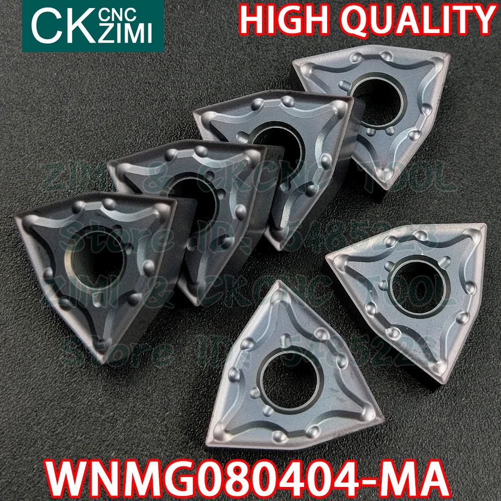 Imagem -04 - Wnmg 080404 ma Inserções de Carboneto Torneamento Externo Inserir Ferramentas Cnc Metal Mecânico Torno Torneamento Cortador Ferramenta Wnmg080404-ma Zm1125