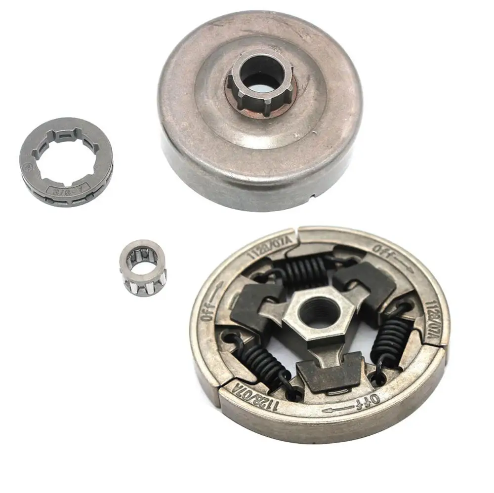 Roda dentada da corrente do cilindro da embreagem, gaiola da agulha, WT 3/8 " - 7 RIM, roda dentada 22mm do aro para Stihl, 044, 046, MS440, MS460, MS441, MS341, MS361, MS360