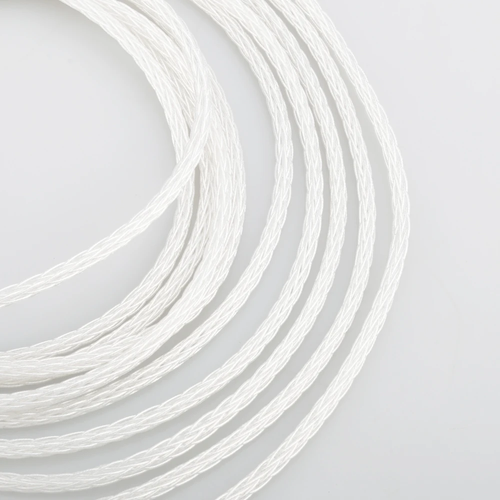 Wysokiej jakości Audiocrast 1607AG 16 rdzeni posrebrzane 6N OCC drut kabel do DIY kabel słuchawek Upgrade przewód naprawczy
