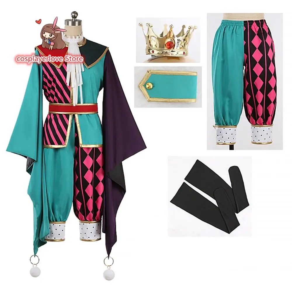 

A3! The Luminous Circus Miyoshi Kazunari Circus Clown Uniform Cosplay Costume Halloween Carnival Custom made Outfit