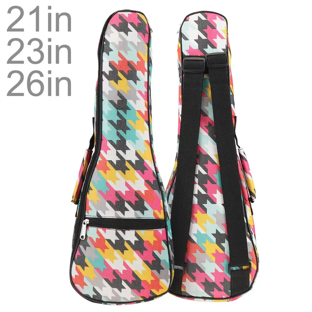 21 / 23 / 26 Inch Portable Ukulele Bag 10mm Sponge Soft Gig Ukulele Mini Guitar Case Waterproof Backpack All For Guitar