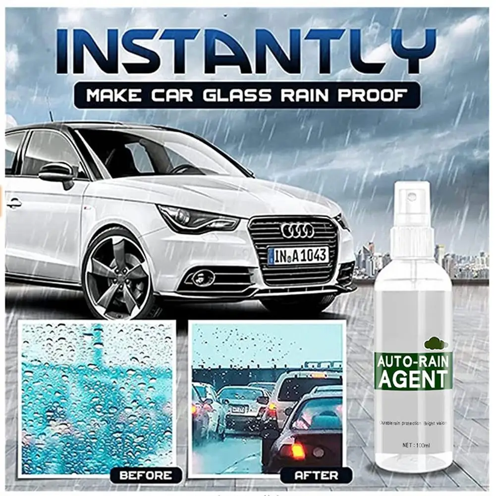 

100ml Anti-fog Agent Waterproof Rainproof Anit-fog Spray Auto Car Cleaning Fogging Accessories Car Window Glass Bathroom Cleaner